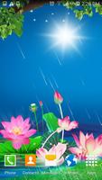 Lotus Rain Live Wallpaper 截图 1