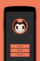 Call From Bendy - Fake calling Simulator captura de pantalla 2
