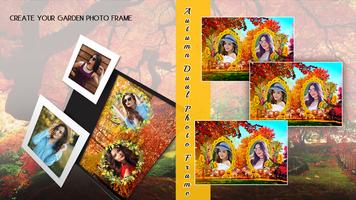 Autumn dual photo frame plakat