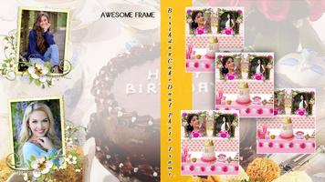 Birthday Cake Dual Photo Frame 截图 1