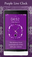 Purple Clock Live Wallpaper screenshot 2