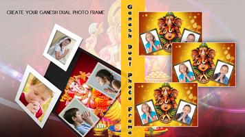 Ganesh Dual Photo Frame Affiche