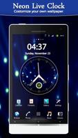 Neon Clock Live Wallpaper syot layar 3