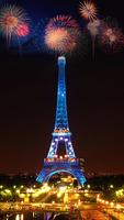 Paris Night Fireworks-poster