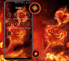 Love Fire Rose Theme plakat