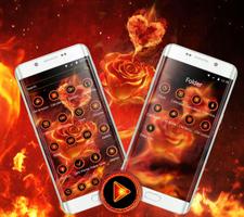 Love Fire Rose Theme screenshot 1