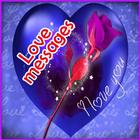 Love messages and romantic images icône