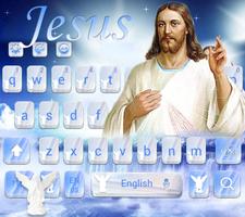 Jésus Christ Dieu clavier thème Affiche