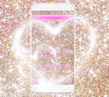 Sparkle Heart Theme Wallpaper ảnh chụp màn hình 3