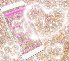 Sparkle Heart Theme Wallpaper ảnh chụp màn hình 1