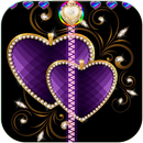 Purple Heart Lock Screen APK