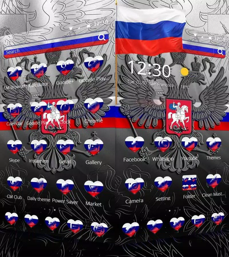 Russian Flag Theme