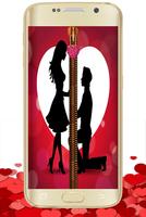 Poster Love Zipper Verrouillage