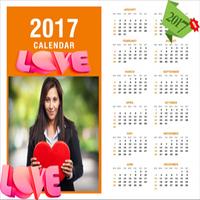 Calendar Photo valentine 2017 постер