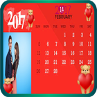 ikon lovey Calendar valentine 2017