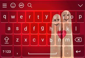 Love Keyboard Theme Affiche