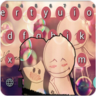 Love keyboard theme أيقونة