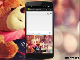 Love keyboard theme تصوير الشاشة 1