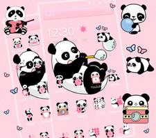 Mignon Panda theme Cute Panda capture d'écran 2