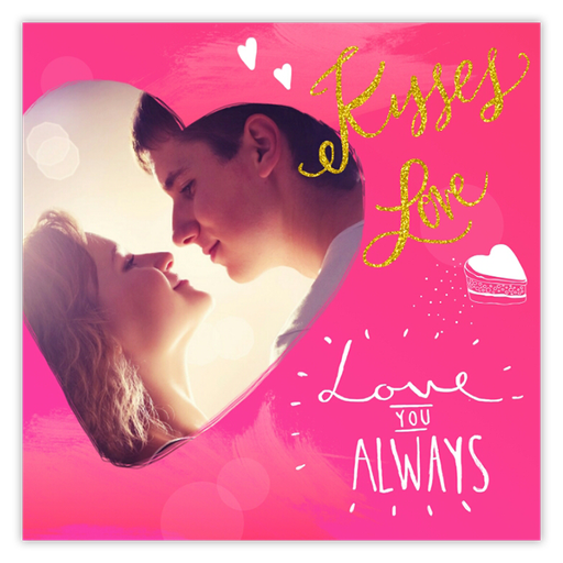 Valentine Photo Frames - Love sticker