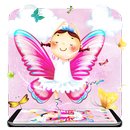 Lovely Butterfly Wing Girl Theme APK