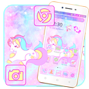 Cute Dreamy Unicorn Theme aplikacja