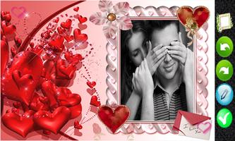 Love photo frame free imagem de tela 2