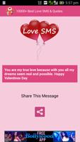 10000+ Best Love SMS & Quotes capture d'écran 3