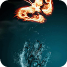 Water Arm and Fiery Butterfly-icoon