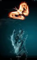 Water Arm and Fiery Butterfly-poster