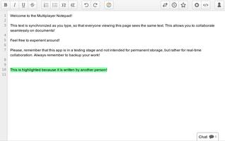 Multiplayer Notepad ảnh chụp màn hình 1