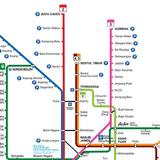 Kuala Lumpur LRT rail Malaysia Zeichen