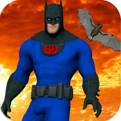 Flying Bat hero: league of vigilante superheroes