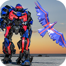 Robot AS Robot Flying Hero: Elang Permainan Robot APK