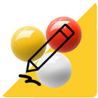 Carom billiards score note icon