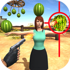 Watermelon Shooter: Free Fruit Shooting Games 2018 icône