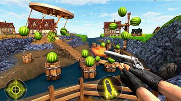 Watermelon Shooter: Free Fruit Shooting Games 2018 Affiche