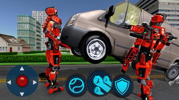 Robot Steel Ball: Car Transform Fighting Game 2018 Ekran Görüntüsü 1