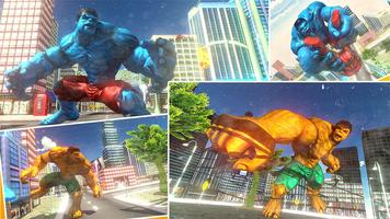 Monster super hero superhero city robots battle 3d capture d'écran 1