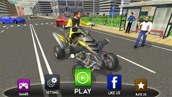 Modern City ATV Taxi Sim: Quad bike Simulator 2018 Cartaz