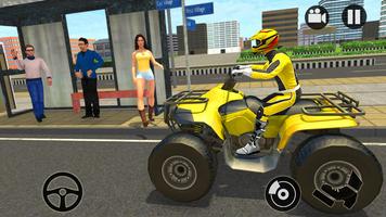 Modern City ATV Taxi Sim: Quad bike Simulator 2018 imagem de tela 1