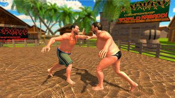 Real kabaddi kabaddi knockout fighting game 2018 ảnh chụp màn hình 1