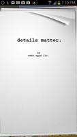 Details Matter poster