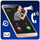 Chamador e SMS Nome Apresentador - Falando Talker ícone