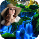 Wasserfall Hintergrund Foto Rahmen - Foto Herausge APK