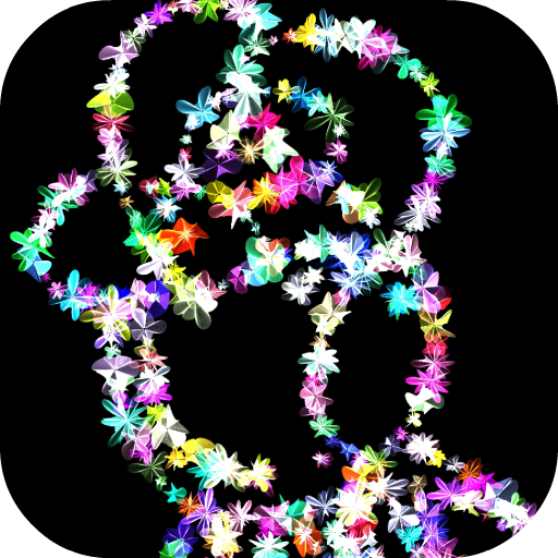 Draw with abstract flowers