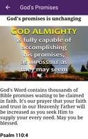 God's promises in the Bible Plakat
