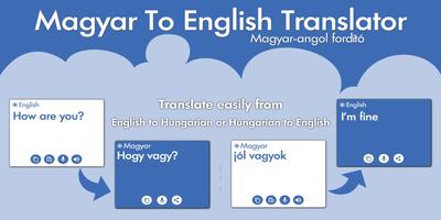Hungarian English Translator Hungarian Dictionary Plakat