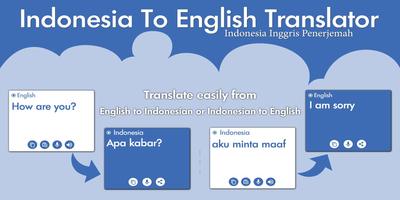 Indonesian English Translator - Dictionary Affiche