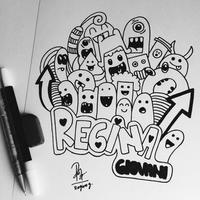 Doodle art โปสเตอร์